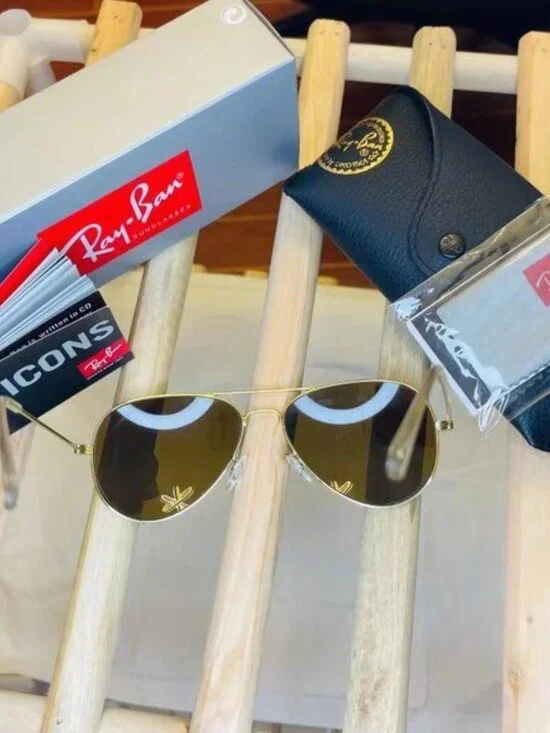 Ray-Ban 3025 Brown Aviator Sunglasses 58mm - Picture 7 of 7